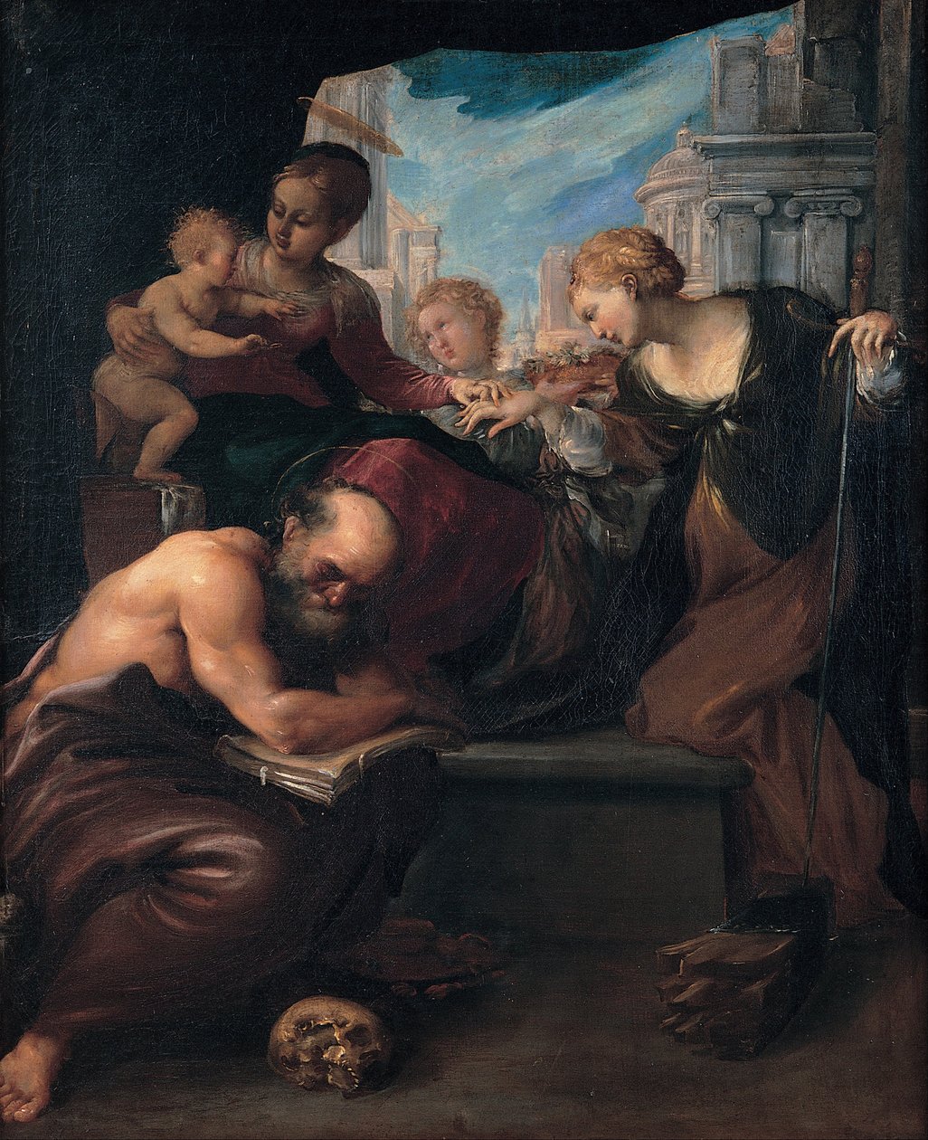 Szent Katalin misztikus házassága alkotó: Pietro Faccini