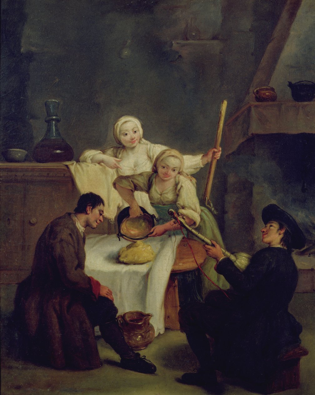 A Polenta elkészítése alkotó: Pietro Longhi