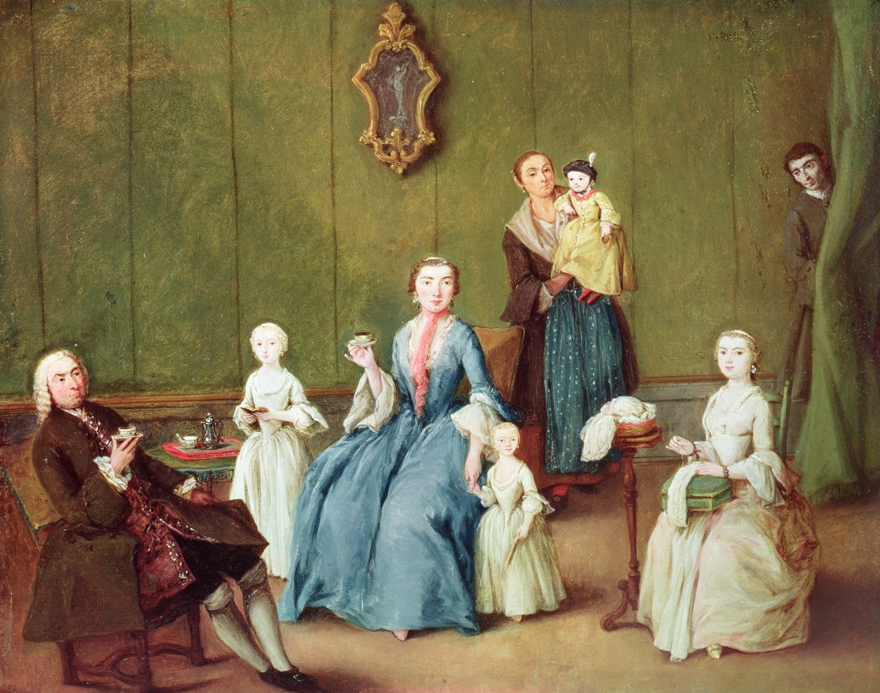 Velencei család alkotó: Pietro Longhi