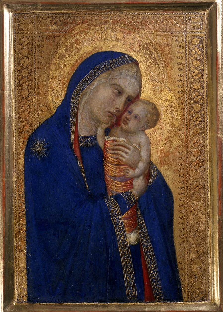 Madonna és gyermek, 1330 körül (tempera fán) alkotó: Pietro Lorenzetti