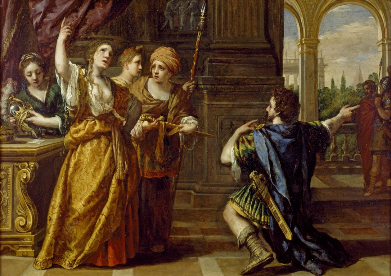 Semiramis esküje c. 1623-24 (olaj, réz) alkotó: Pietro da Cortona