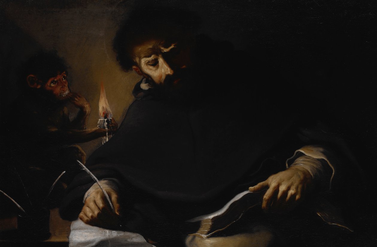 Szent Domonkos és az ördög alkotó: Pietro della Vecchia
