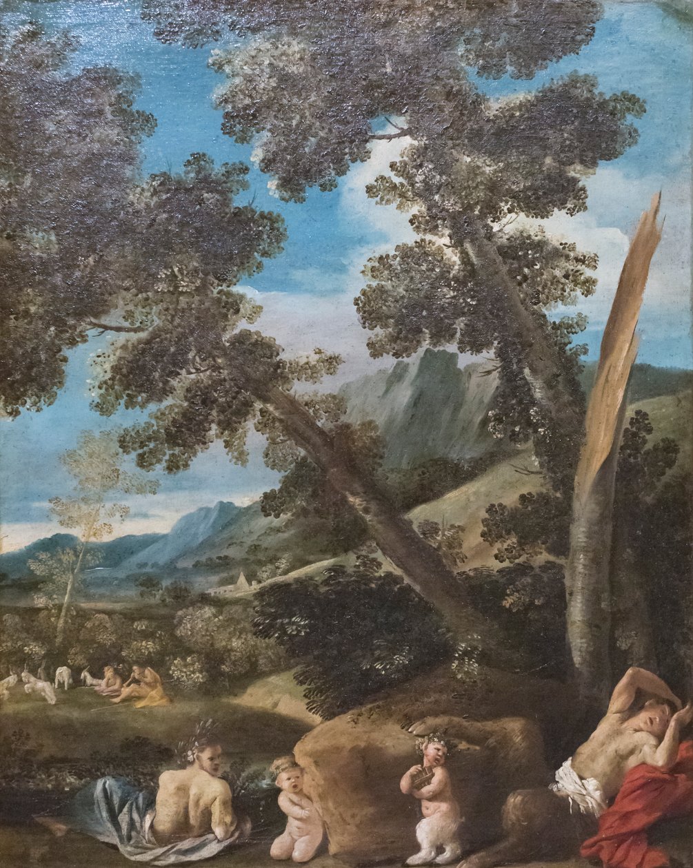 Táj szatírokkal alkotó: Pietro (1611 50) Testa