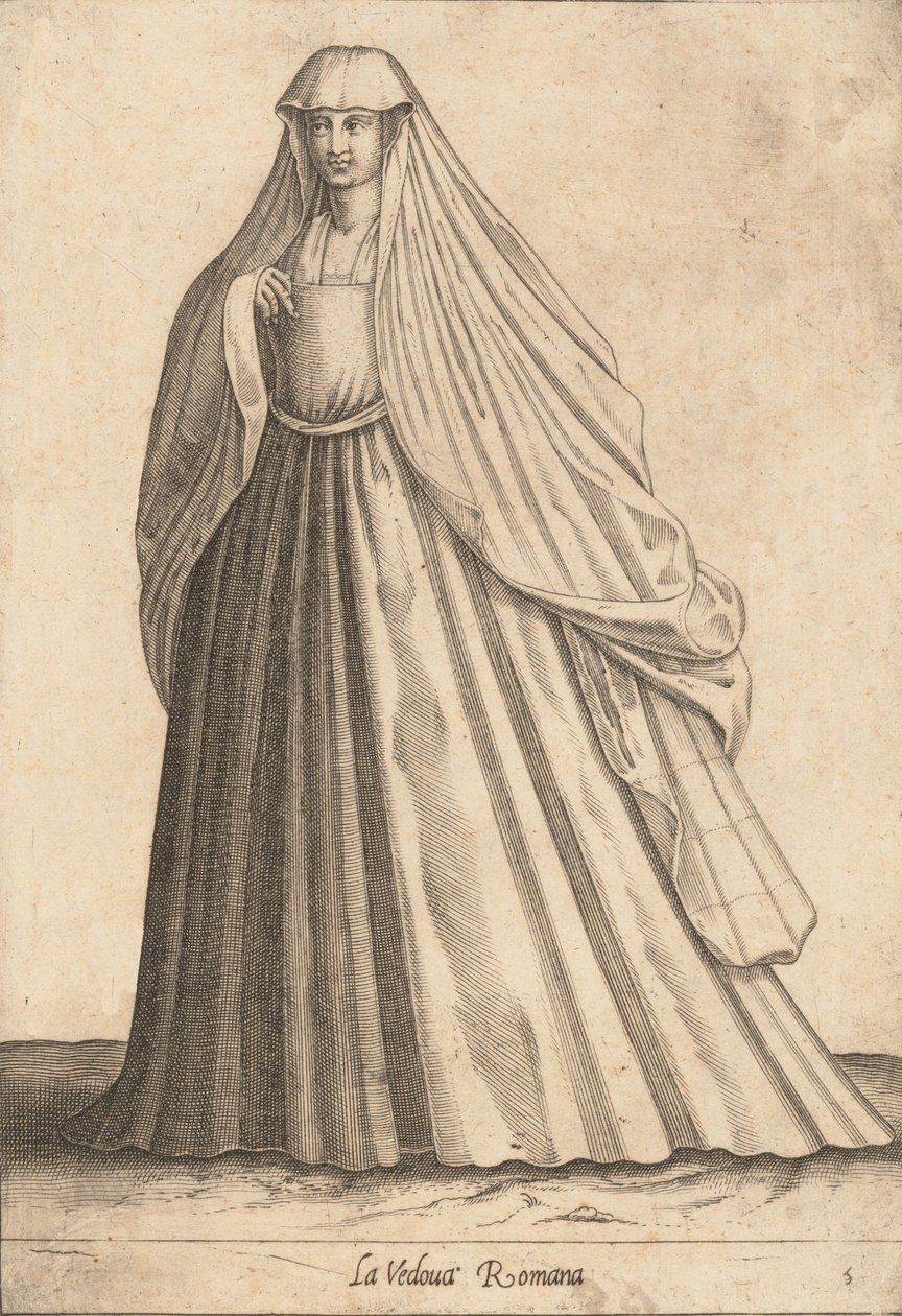 A római özvegy, kb. 1580. alkotó: Pietro Bertelli.