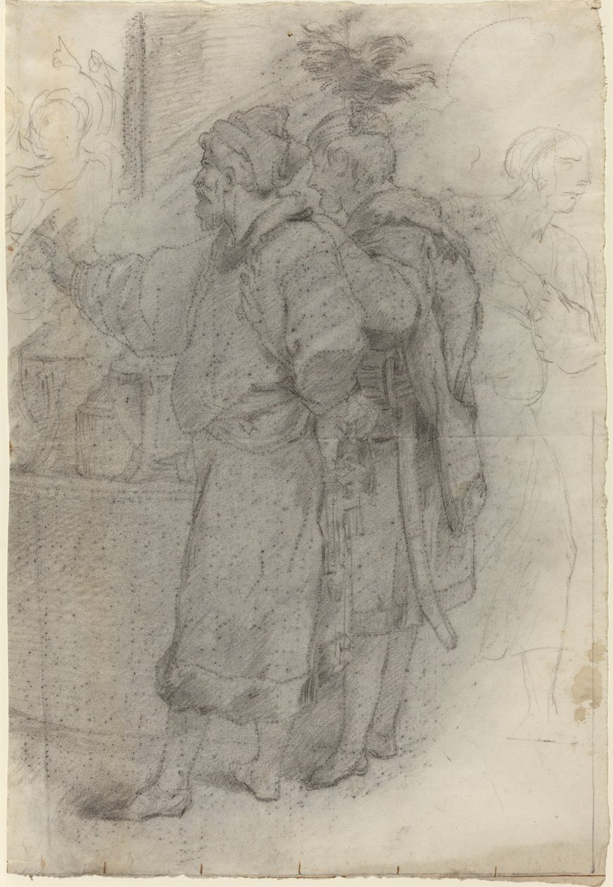 Két álló udvaronc alkotó: Pietro Fancelli