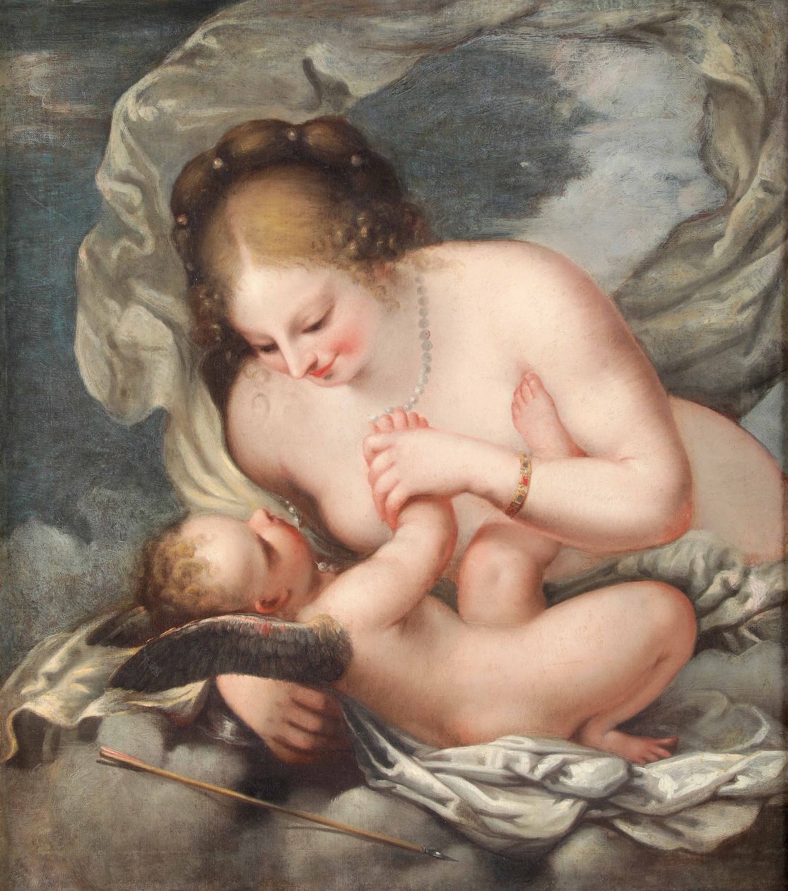 Vénusz és Ámor alkotó: Pietro Liberi