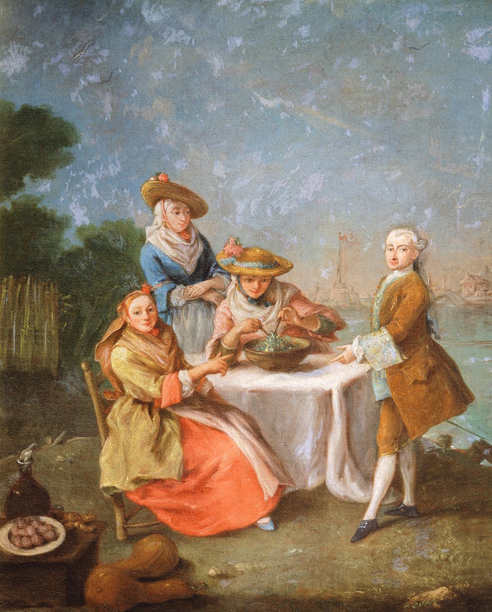 A torkolat kertjeiben alkotó: Pietro Longhi