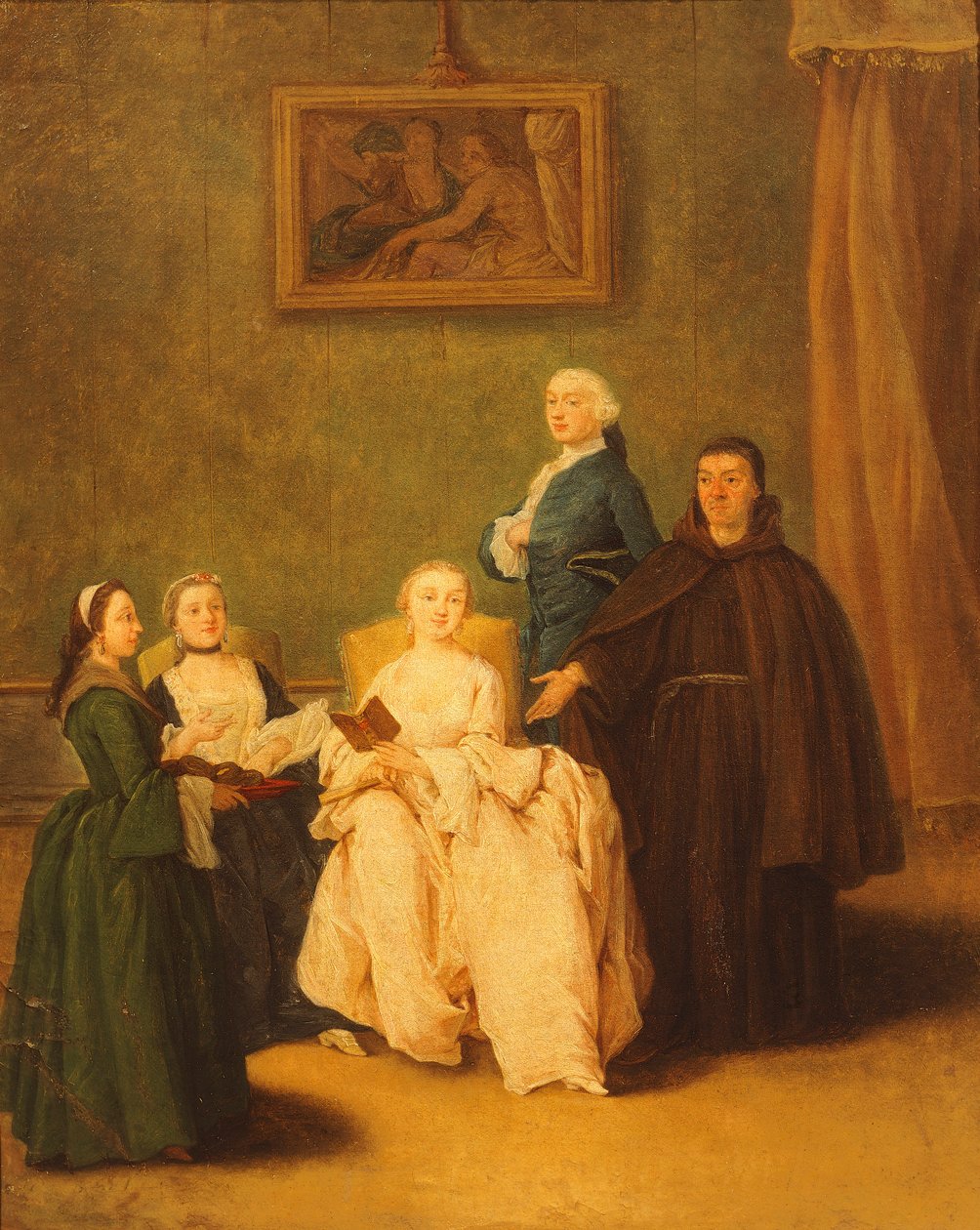 A testvérek látogatása, Pietro Longhi (1701-1785) alkotó: Pietro Longhi