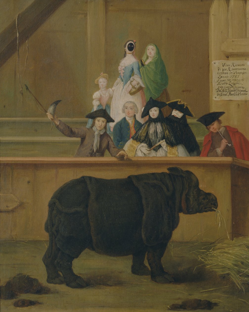 Az orrszarvú, 1751 alkotó: Pietro Longhi