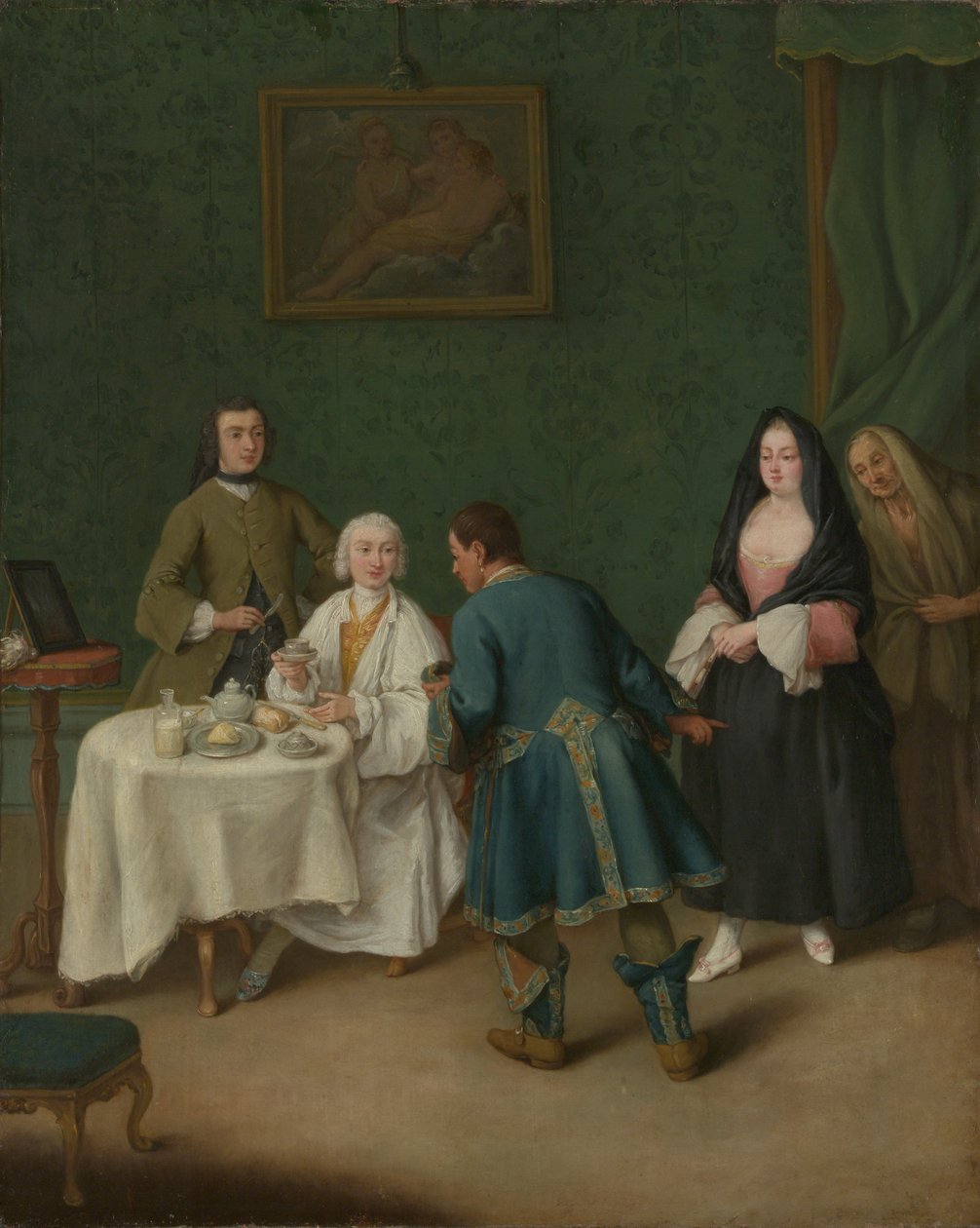 A kísértés, 1746. alkotó: Pietro Longhi