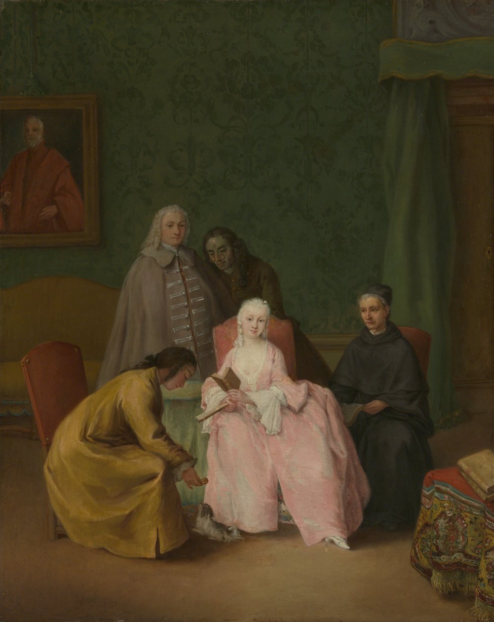 A látogatás, 1746. alkotó: Pietro Longhi
