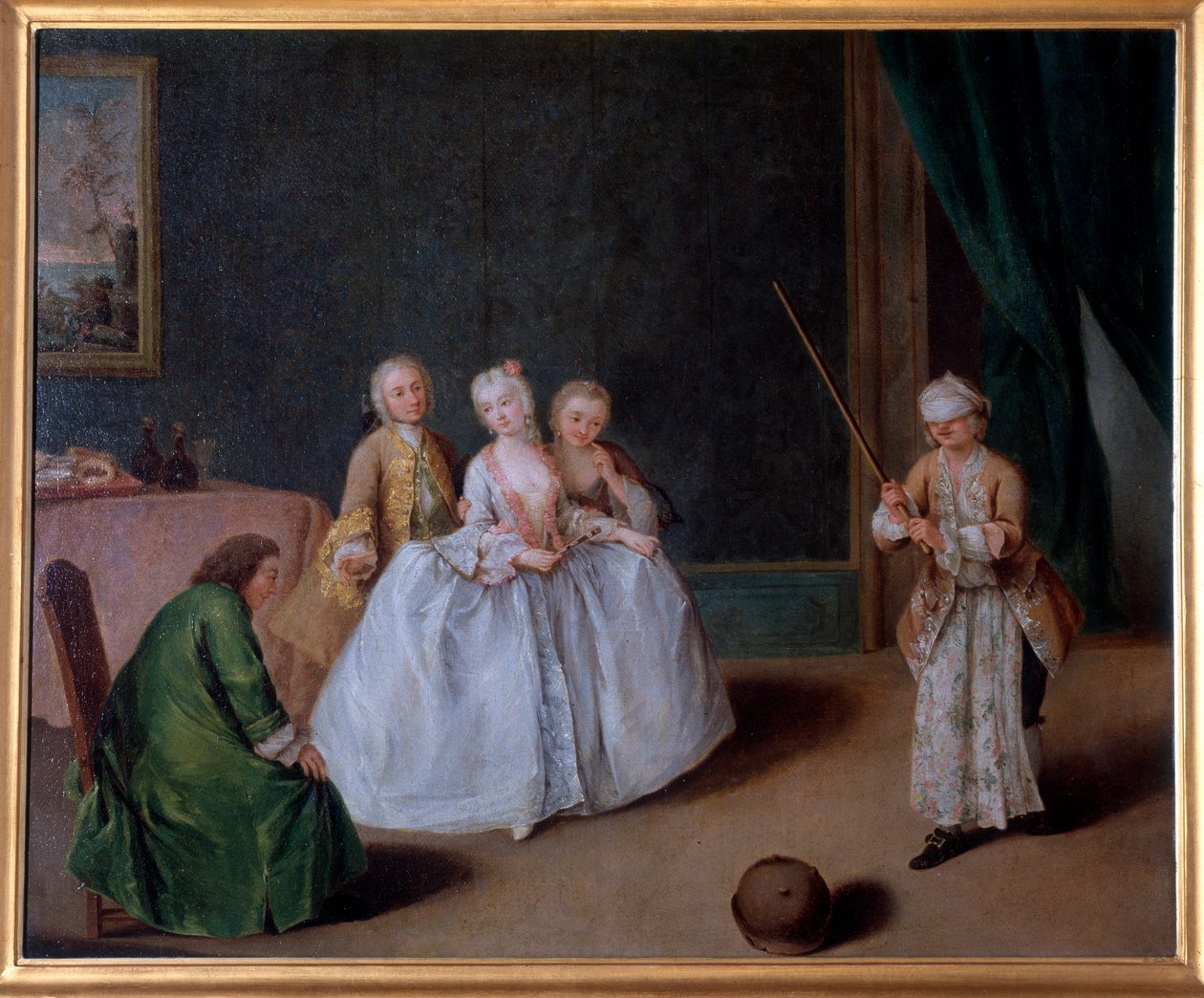 A fazék játéka (Festészet, 1760 körül) alkotó: Pietro Longhi
