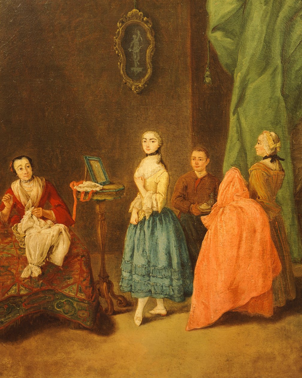 Ruhapróbálás, Pietro Longhi (1701-1785) alkotó: Pietro Longhi