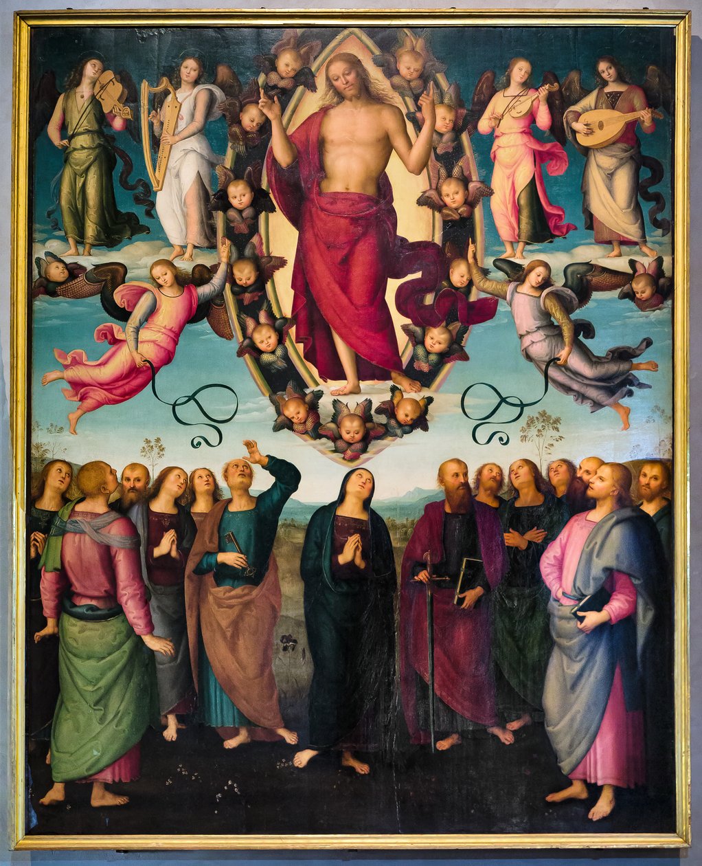 Krisztus mennybemenetele alkotó: Pietro Perugino