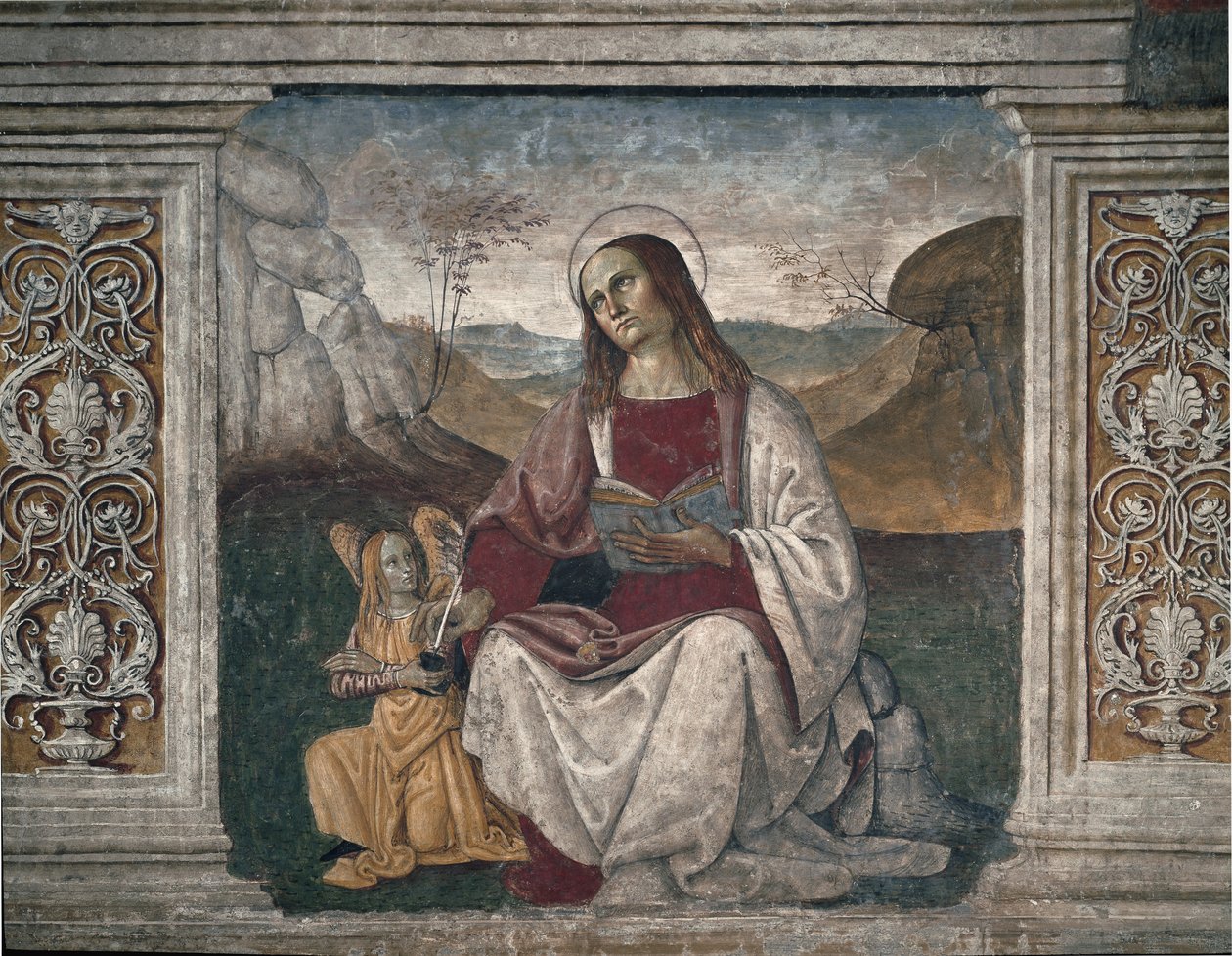 Szent Máté evangélista (freskó alkotó: Pietro Perugino