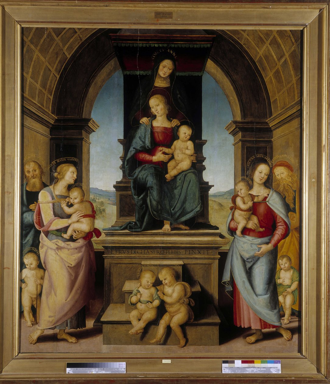 Szent Anna családja alkotó: Pietro Perugino
