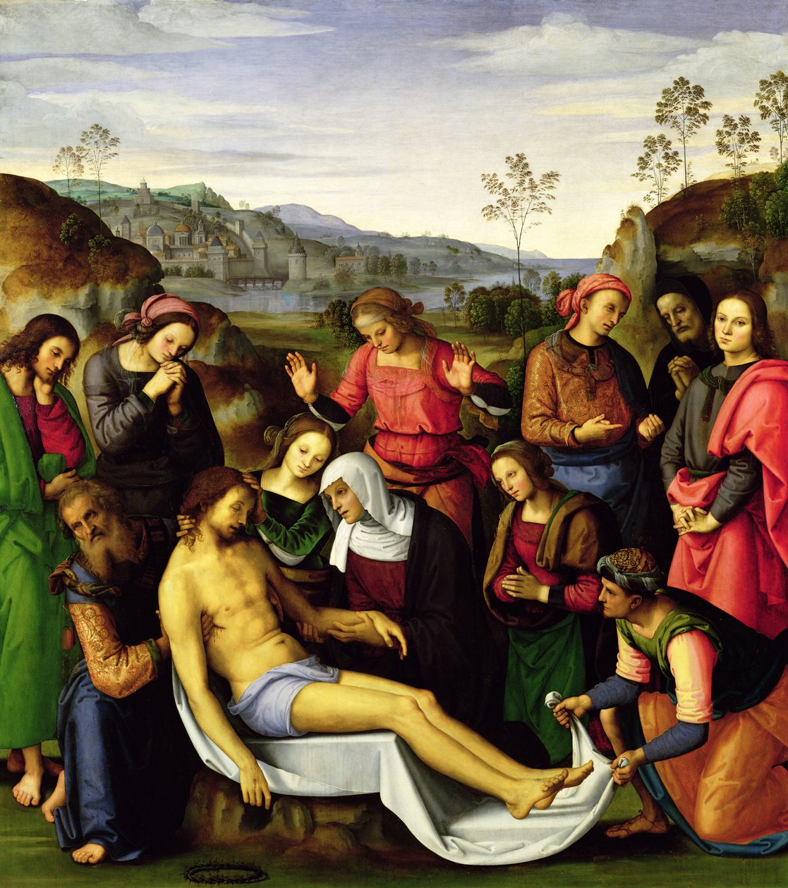 Krisztus siralma, 1495 alkotó: Pietro Perugino