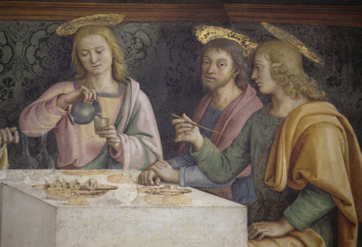 Az utolsó vacsora (részlet) alkotó: Pietro Perugino