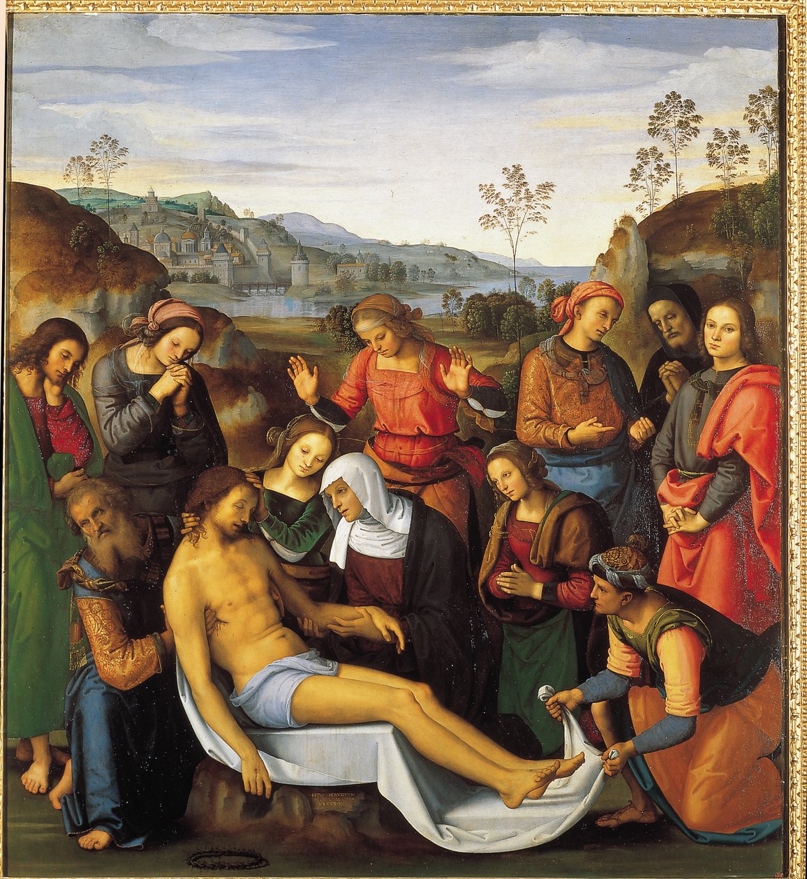 Sír vagy "Krisztus sírboltja" alkotó: Pietro Perugino