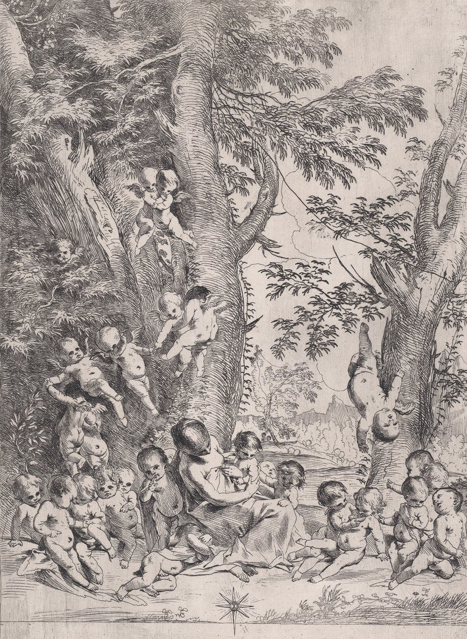 A szeretet kertje, 1631-37 körül. alkotó: Pietro Testa
