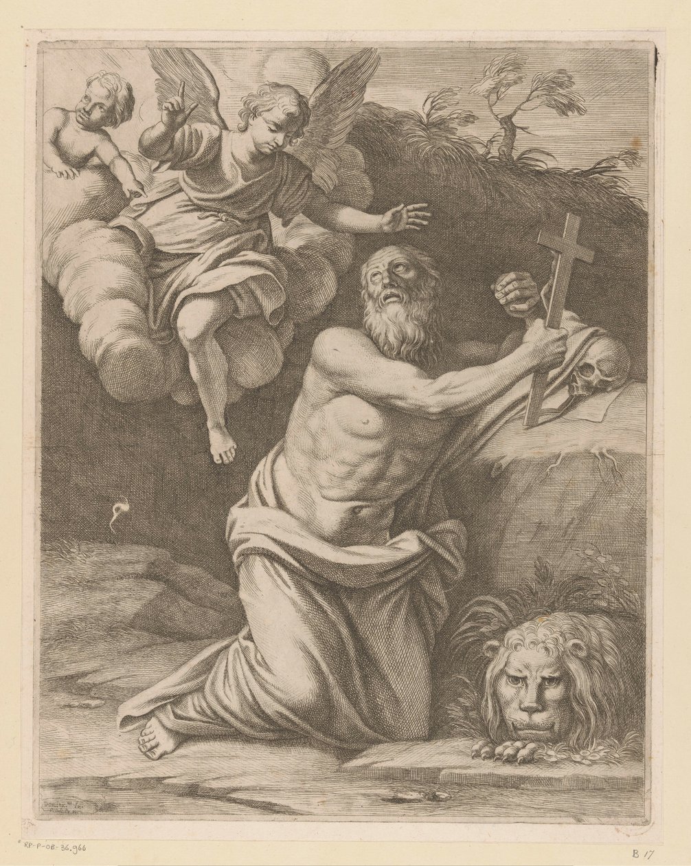Szent Jeromos a sivatagban alkotó: Pietro del Po
