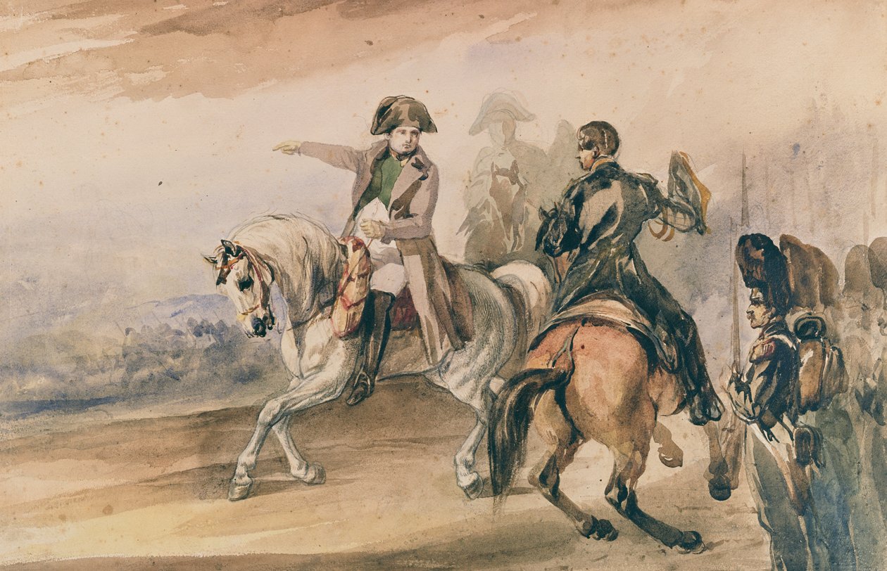 Napóleon áttekinti csapatait, 1834 alkotó: Piotr Michalowski