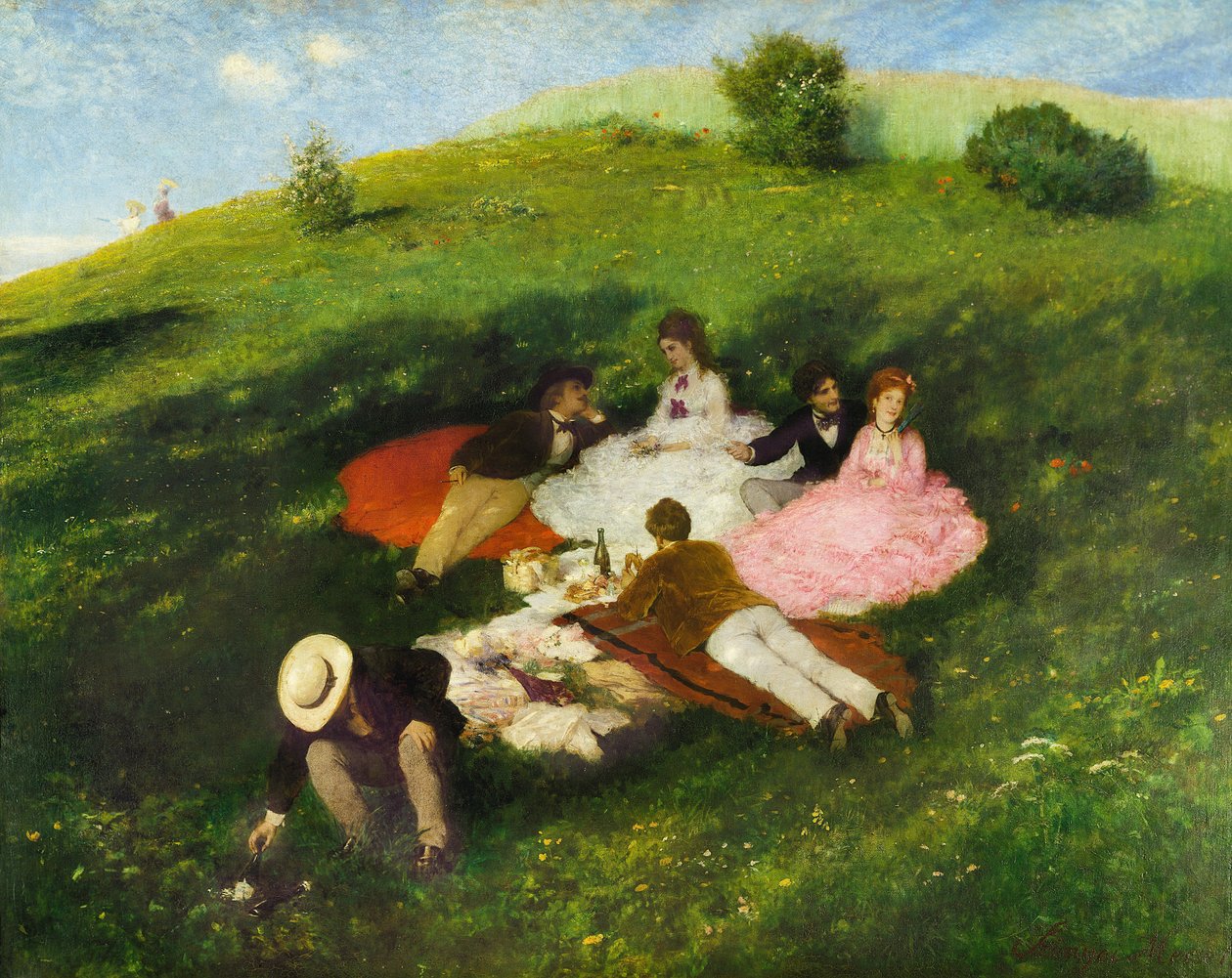 Piknik 1873 májusában alkotó: Pál Szinyei Merse