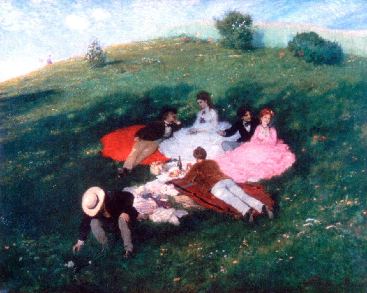 Piknik 1873 májusában alkotó: Pál Szinyei Merse