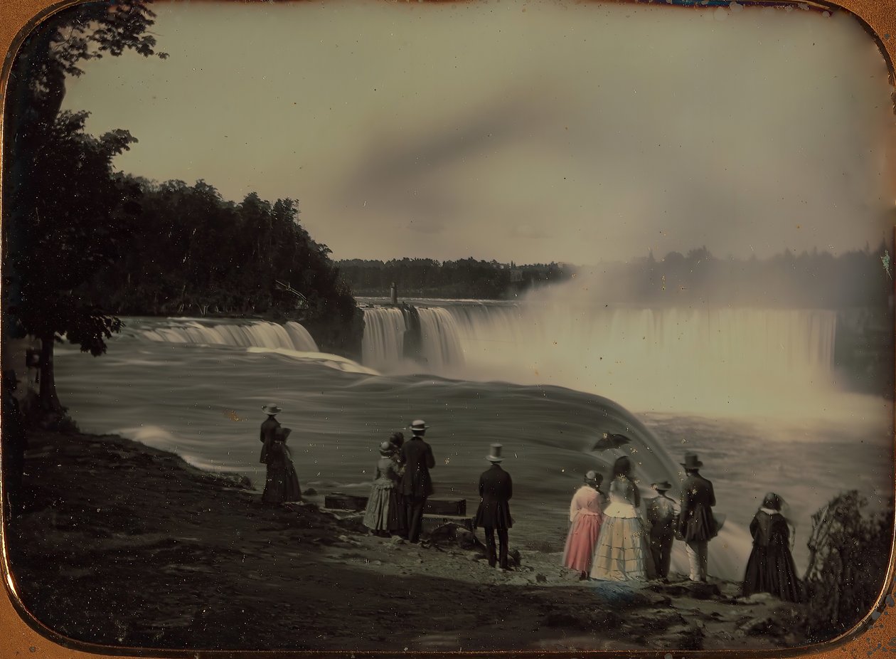 A Niagara-vízesés, kb. 1850. alkotó: Platt D. Babbitt