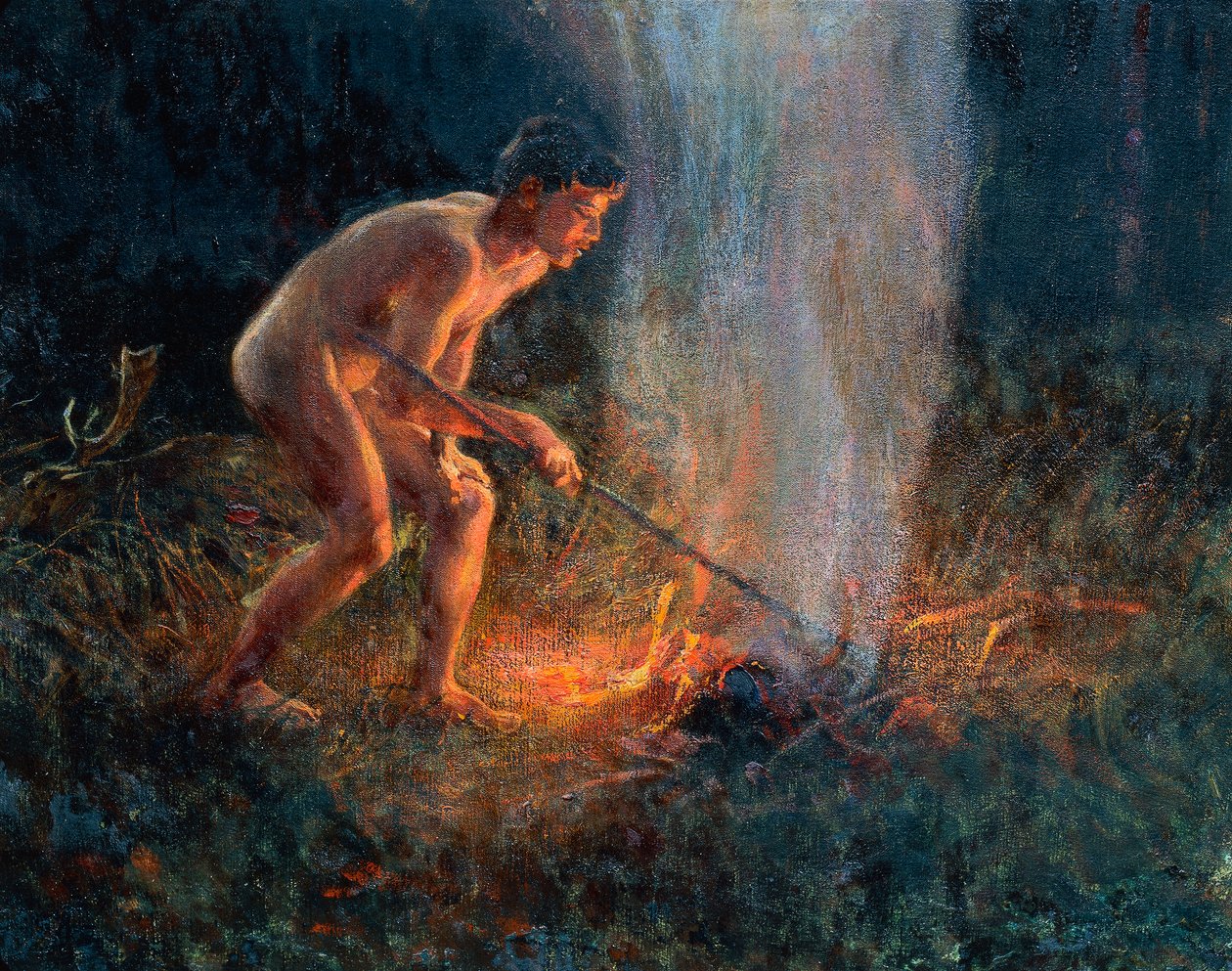 Füstoszlop alkotó: Plinio Nomellini