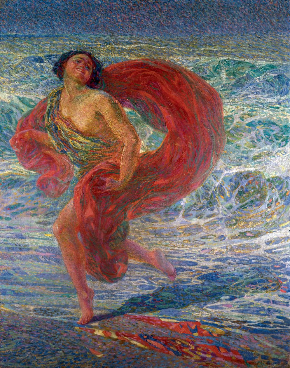 Isadora Duncan. Gioia tirrena, 1914. alkotó: Plinio Nomellini