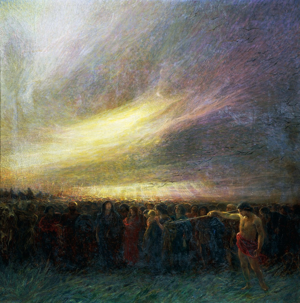 A férfiak vándorlása alkotó: Plinio Nomellini