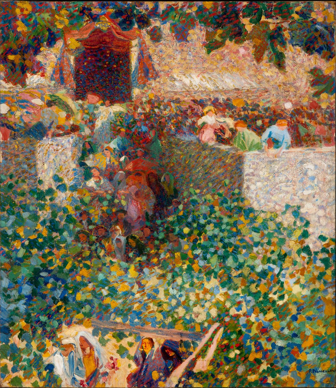 Faluünnep, 1912-1913. alkotó: Plinio Nomellini