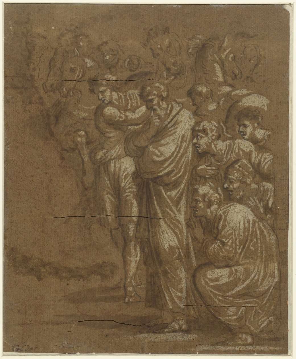 A királyok imádása alkotó: Polidoro da Caravaggio (possibly)