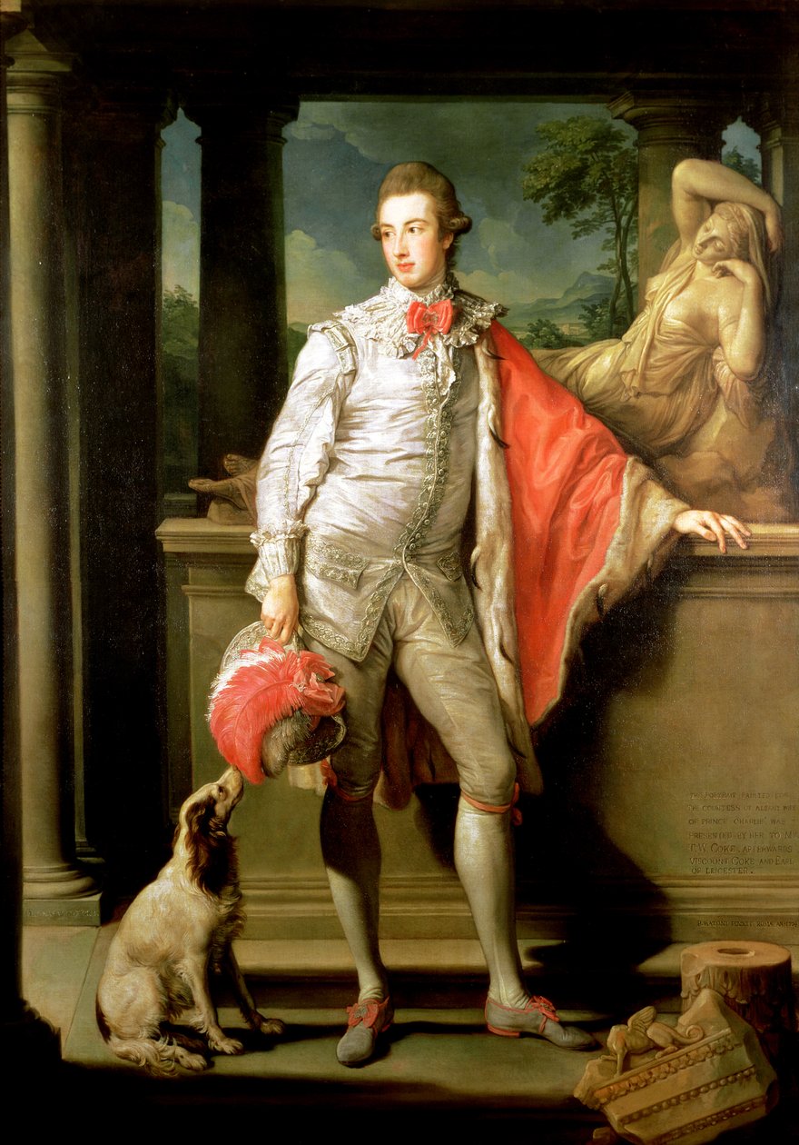 Thomas William Coke, (1752-1842) később Leicester 1. grófja (a második teremtésből) 1774 (az 1. teremtés 1. grófját lásd 147993). alkotó: Pompeo Girolamo Batoni