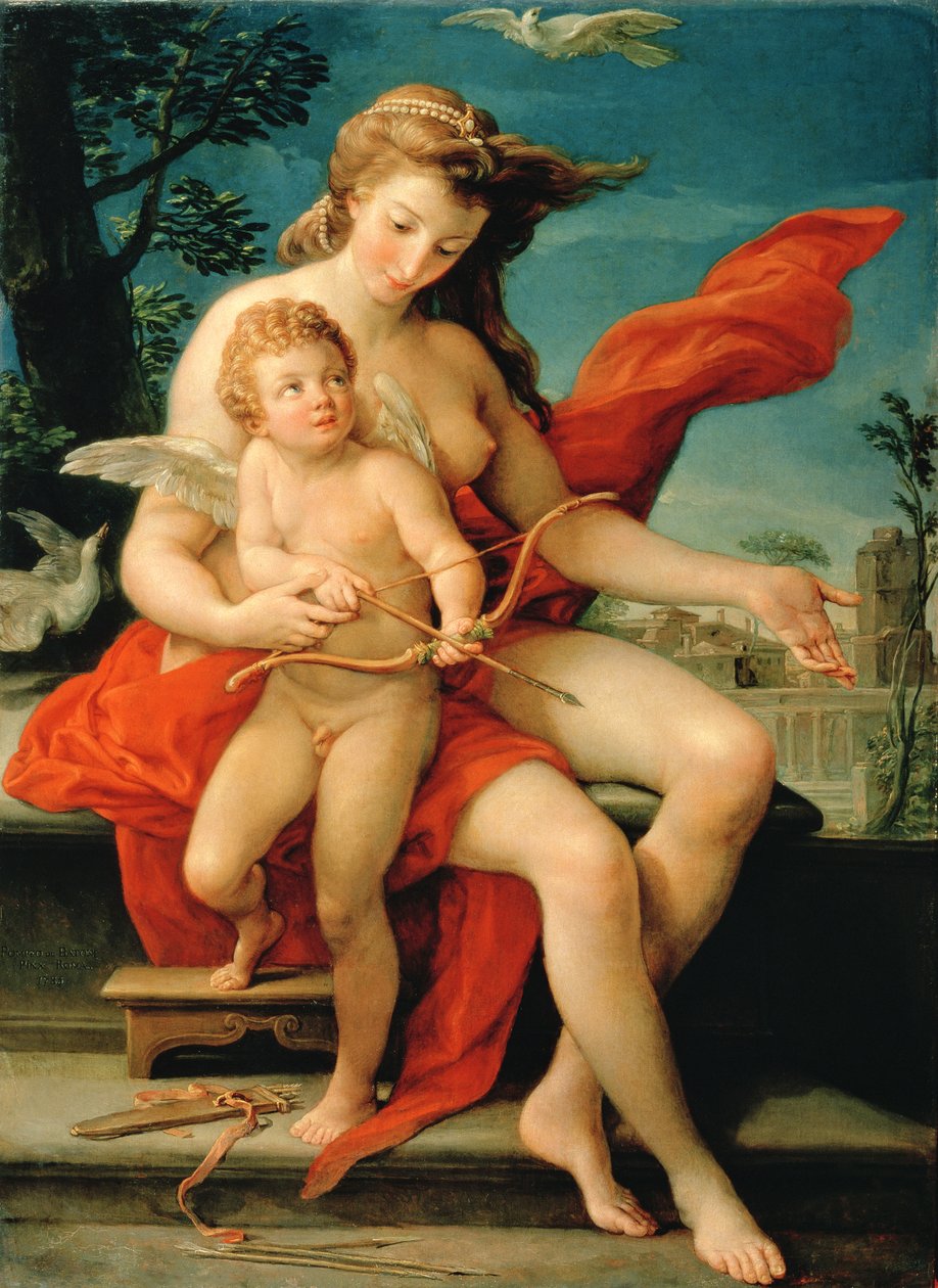 Vénusz és Ámor, 1785 alkotó: Pompeo Girolamo Batoni