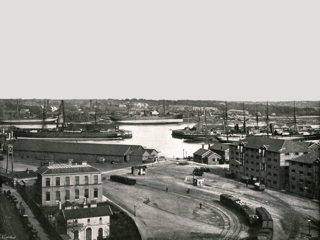 The Docks, Southampton, 1895. alkotó: Poulton and Co
