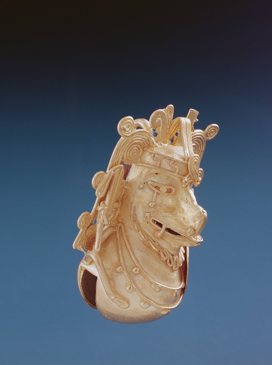 Bell, Mixtec Culture (arany) alkotó: Pre Columbian