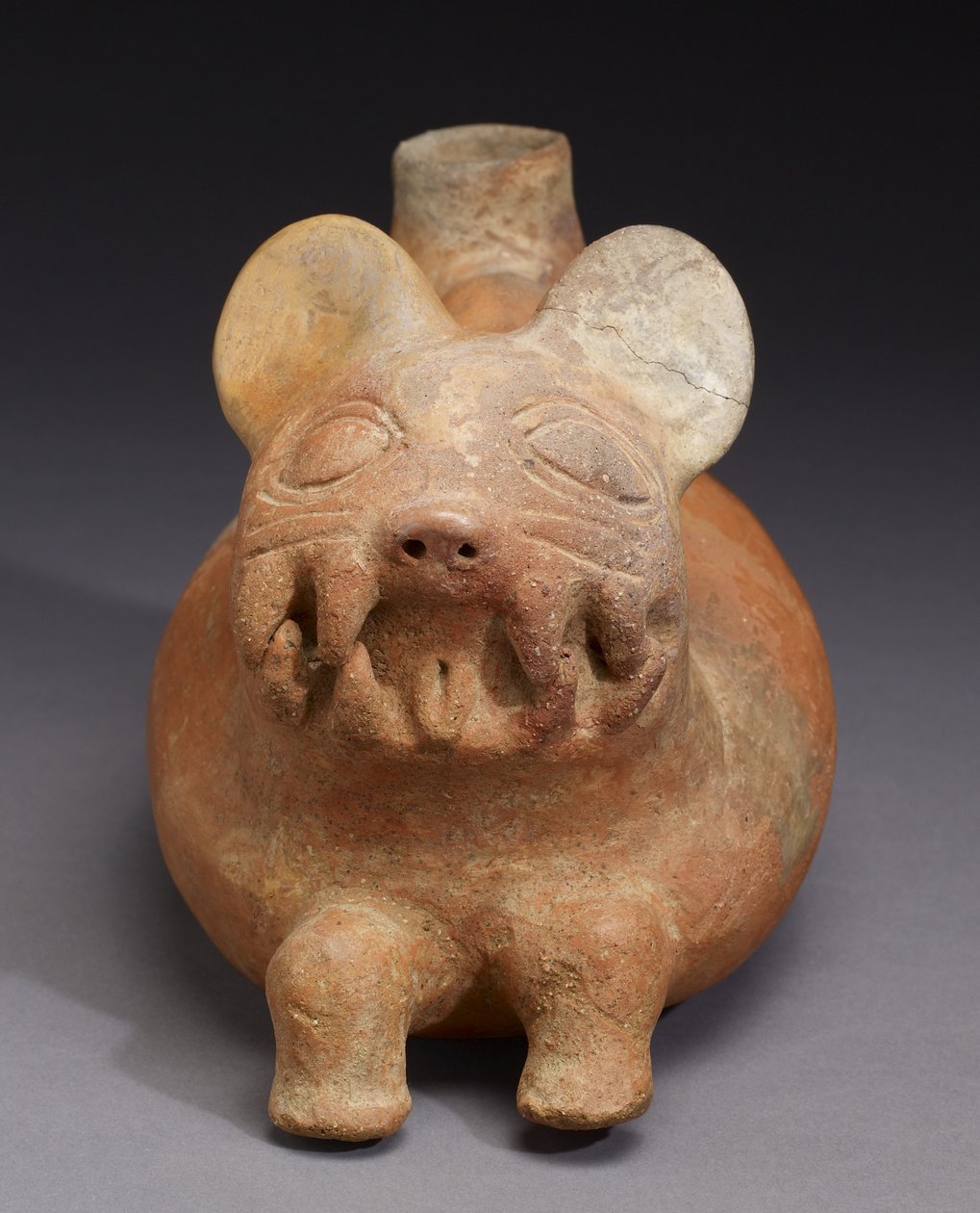 Macskás edény, Vicus kultúra (agyag) alkotó: Pre Columbian