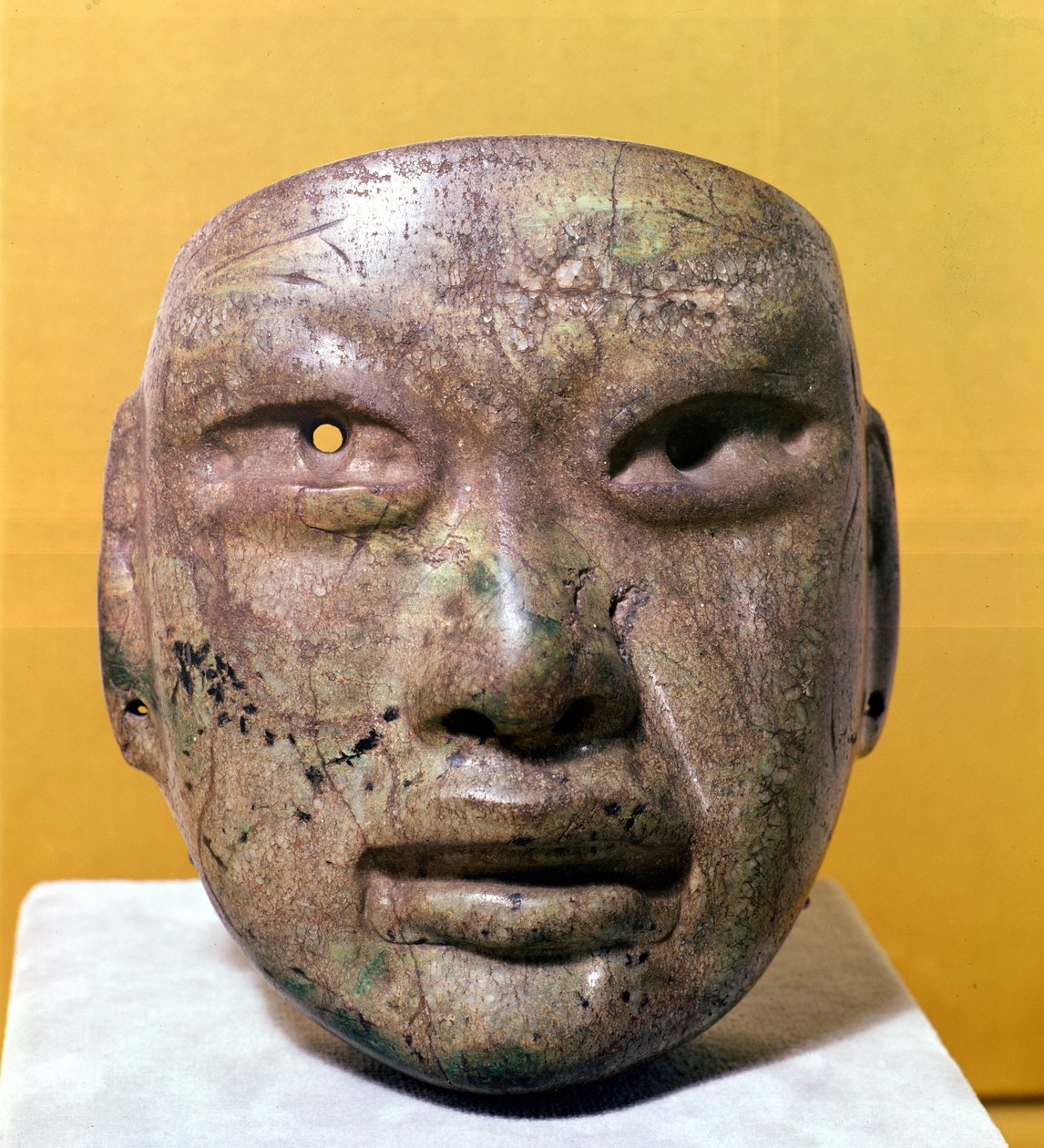 Temetési maszk, Olmec, Mexikóból alkotó: Pre Columbian
