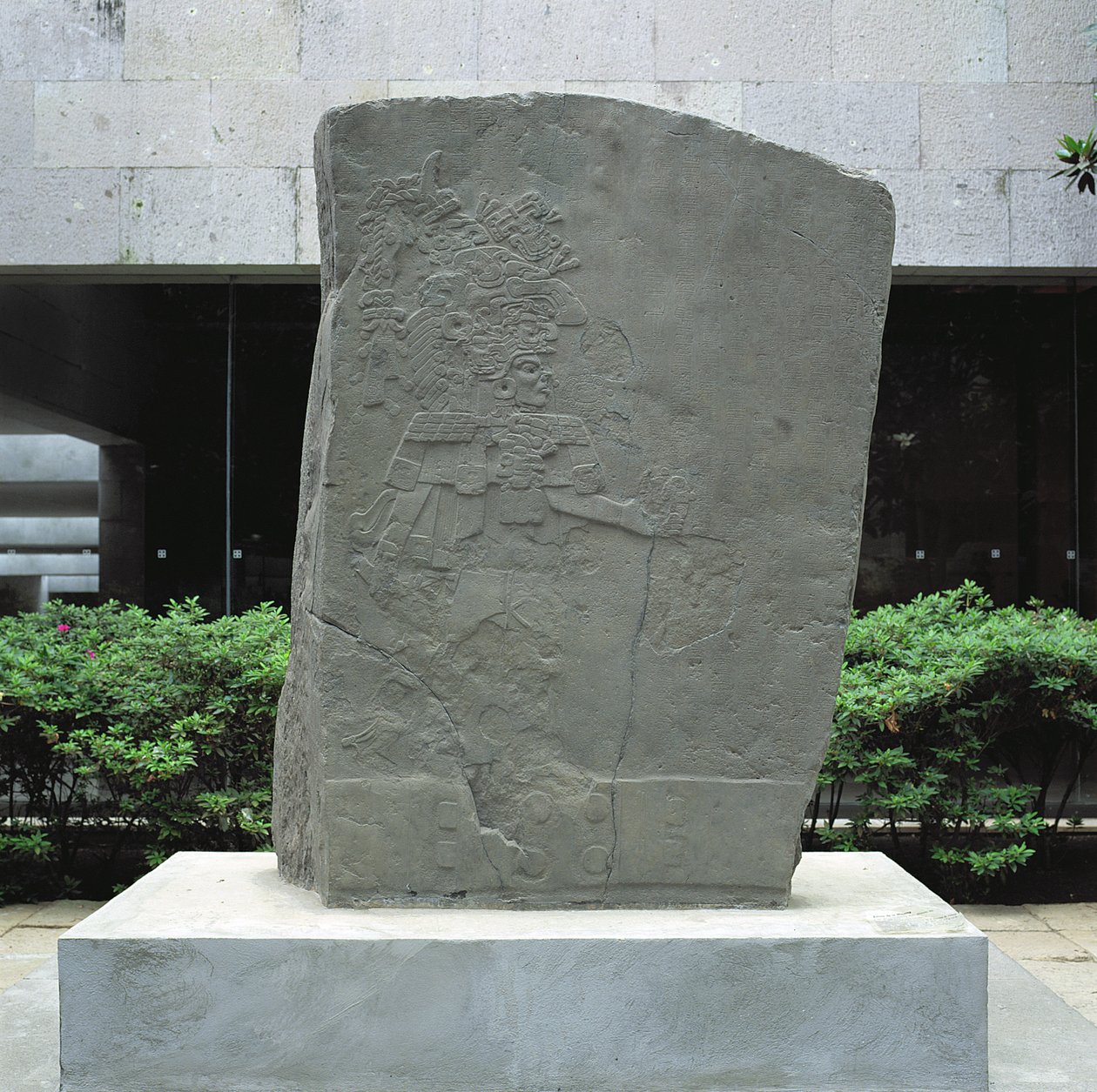 The Stela of La Mojarra, stela 1, késő preklasszikus időszak, Kr.u. 143-156, Veracruz, Mexikó alkotó: Pre Columbian