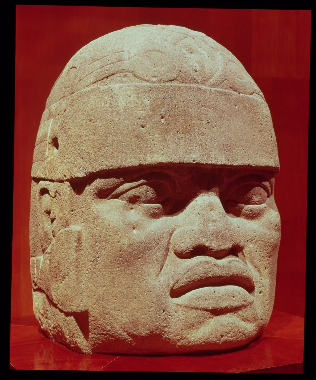 Kolosszális fej, Olmec alkotó: Pre Columbian