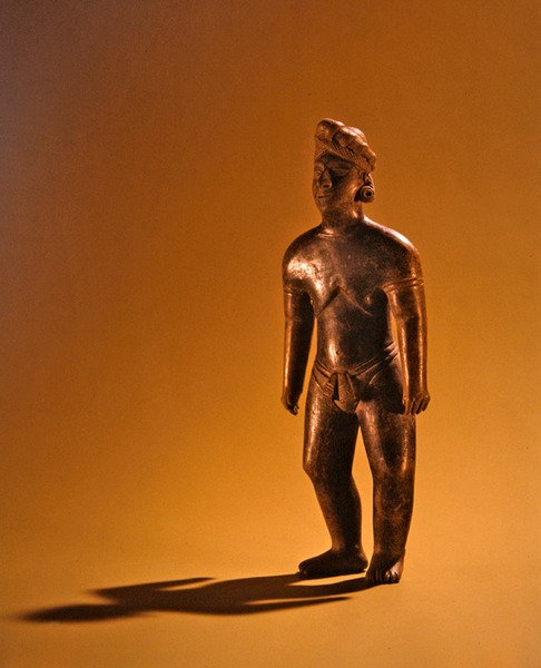 Álló figura, Colima kultúra (kerámia) alkotó: Pre Columbian Pre Columbian
