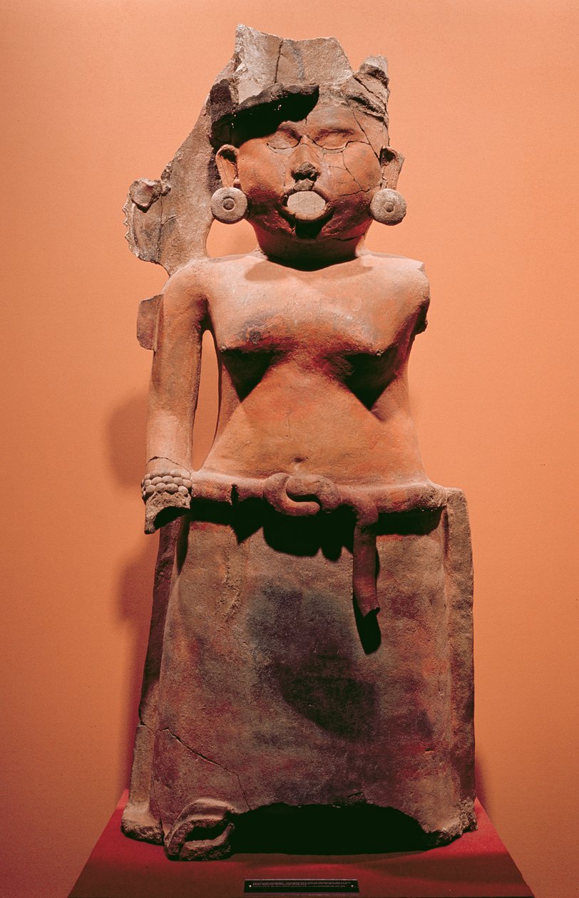 A termékenység istennője, Huastecan (kerámia) alkotó: Pre Columbian