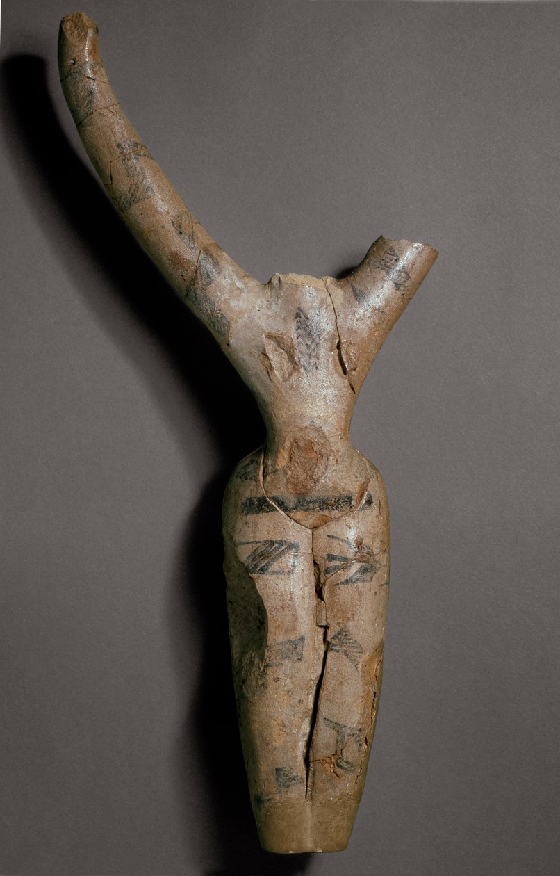 Tetovált figura (kerámia) alkotó: Predynastic Period Egyptian