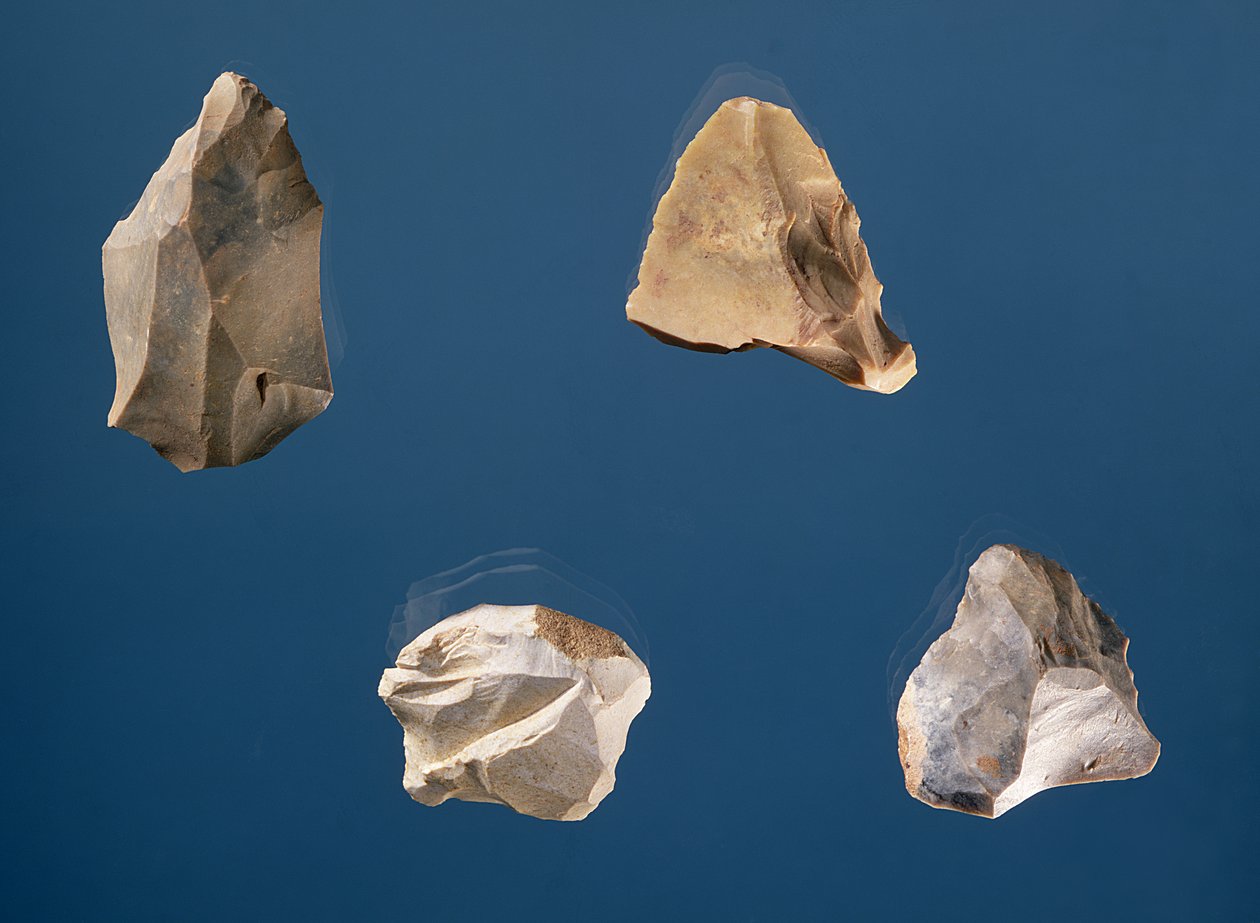 Négy szerszám, ie 35000-10000 (kő) alkotó: Prehistoric
