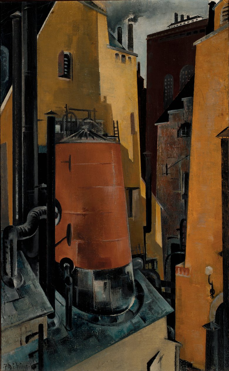 Ipar, kb. 1923. alkotó: Preston Dickinson
