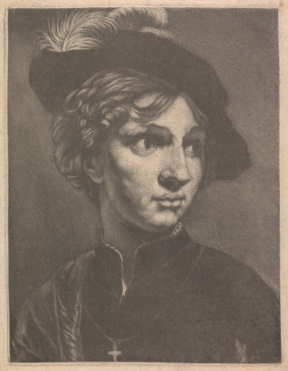Egy fiatal férfi portréja alkotó: Prince Rupert