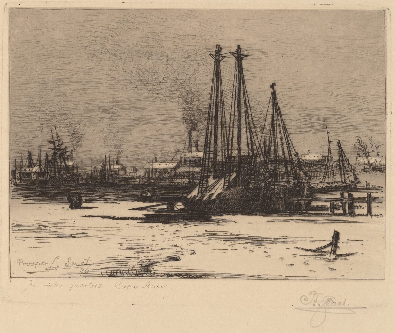 Winter Quarters - Cape Ann alkotó: Prosper Louis Senat