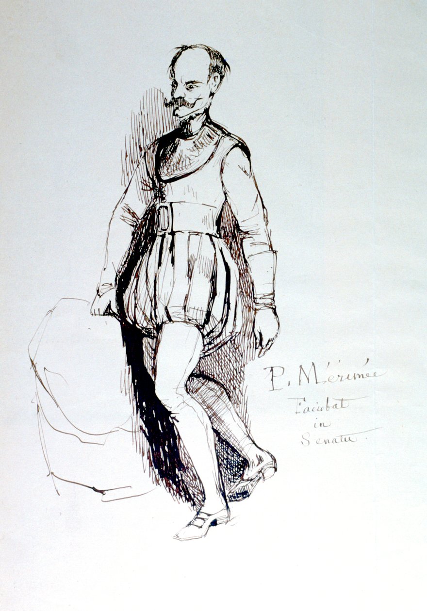 16. századi viselet figura, 1823-1870 alkotó: Prosper Merimee